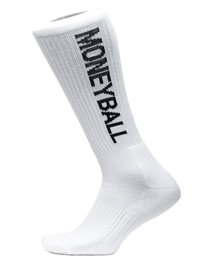 Moneyball Text Crew Socks