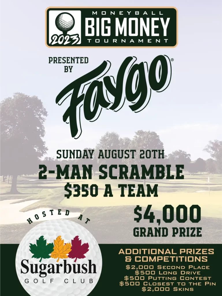 Moneyball Big Money Golf presented by Faygo at Sugarbush Golf Club