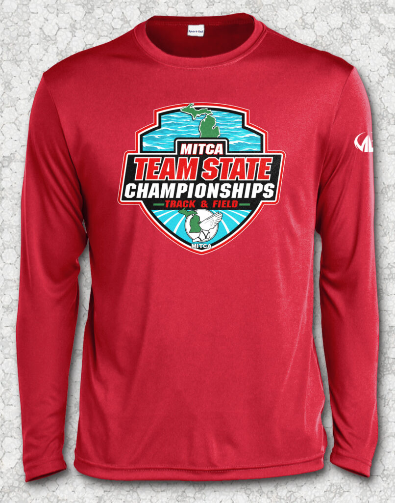 MITCA Team State Championship - Long Sleeve Performance Shirt (Shipping)