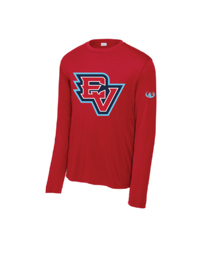 Everett HS - EV Logo - Long Sleeve Performance Shirt