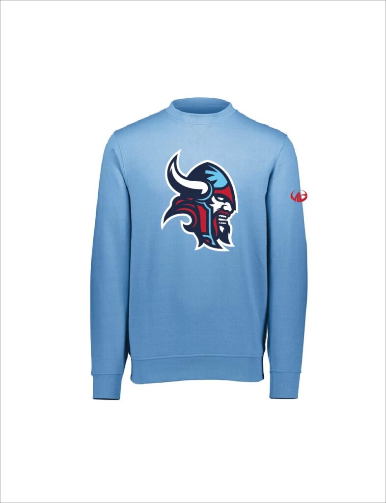 Everett HS - Viking Logo - Crewneck Sweatshirt